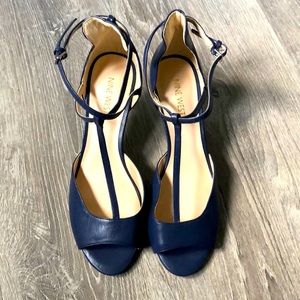 Nine West blue pumps shoes sandals dance 9